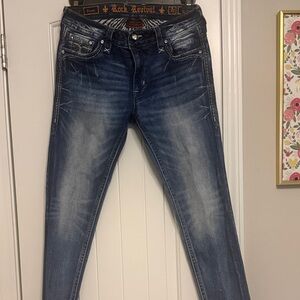 Rock Revival Women's Dark Blue Skinny Jeans